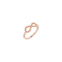 Rope Infinity Ring rose (14K) main - Popular Jewelry - New York