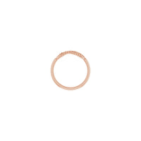 Rope Infinity Ring rose (14K) setting - Popular Jewelry - New York
