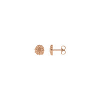 Sunflower Stud Earrings rose (14K) main - Popular Jewelry - Novjorko