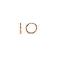 Twisted Rope Earrings rose (14K) main - Popular Jewelry - New York