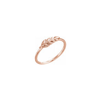 Anillo apilable de trigo rosa (14K) principal - Popular Jewelry - Nova York