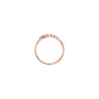 Configuración de rosa de anillo apilable de trigo (14K) - Popular Jewelry - Nova York