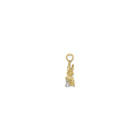 Зайчык з падвескай-званочкам (14K) збоку - Popular Jewelry - Нью-Ёрк