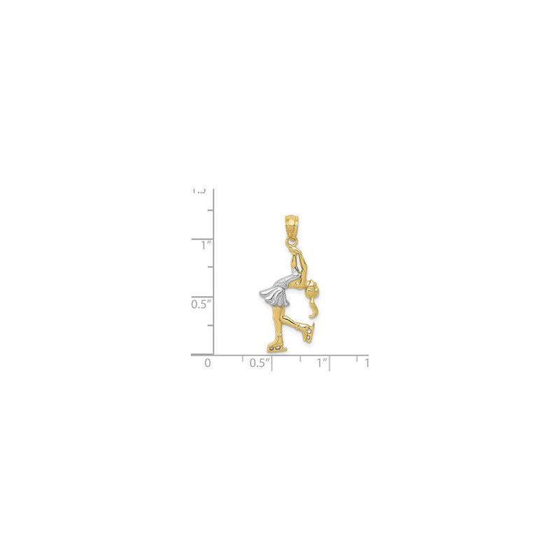 Female Figure Skater Pendant (14K) scale - Popular Jewelry - New York