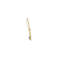 Fly Rod Fishing Pole Pendant (14K) side - Popular Jewelry - New York