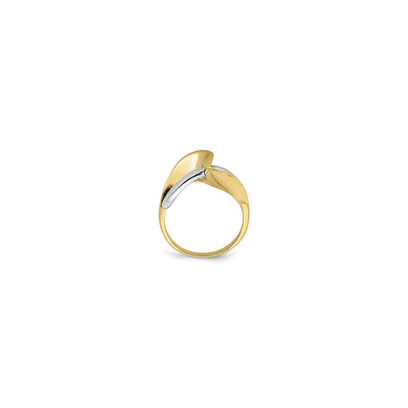 Two-Toned Freeform Wave Ring (14K) setting - Popular Jewelry - New York