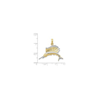 Падвеска-ветразнік у двухколерным дробным (14K) маштабе - Popular Jewelry - Нью-Ёрк