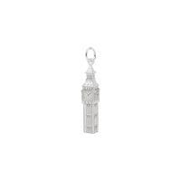 Menara Jam Big Ben Pesona putih (14K) utama - Popular Jewelry - New York