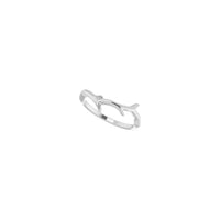 حلقه شاخه سفید (14K) مورب - Popular Jewelry - نیویورک