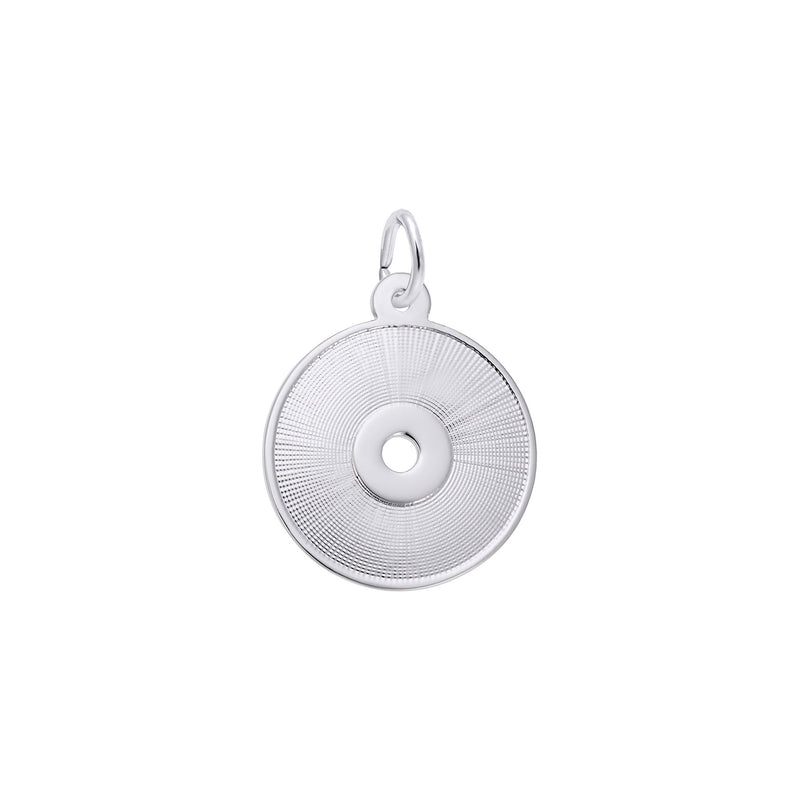 CD Charm white (14K) main - Popular Jewelry - New York