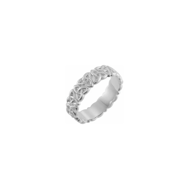 Celtic-Inspired Trinity Eternity Ring white (14K) main - Popular Jewelry - New York