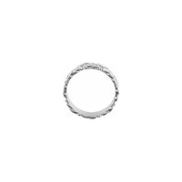 Configuració de l'anell d'eternitat de la trinitat inspirada en el celta, blanc (14K) - Popular Jewelry - Nova York