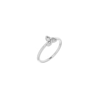 „Celtic-Inspired Trinity Stackable Ring“ baltas (14K) pagrindinis - Popular Jewelry - Niujorkas