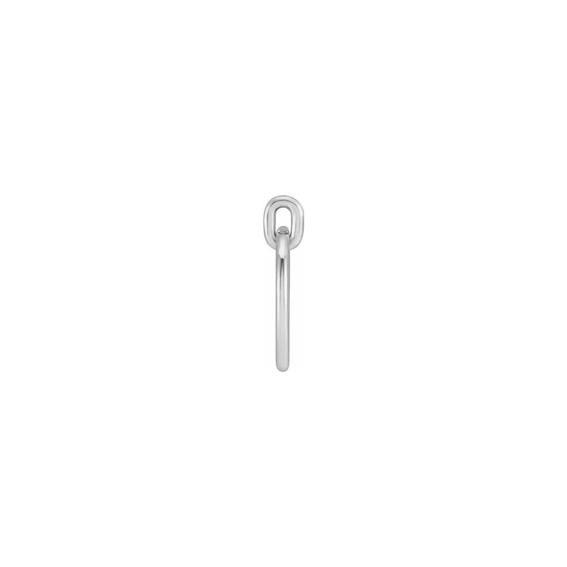 Circle Pendant white (14K) side - Popular Jewelry - New York