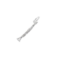 Clarinet Charm white (14K) main - Popular Jewelry - New York