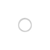 Criss-Cross Rope Ring branco (14K) configuración - Popular Jewelry - Nova York