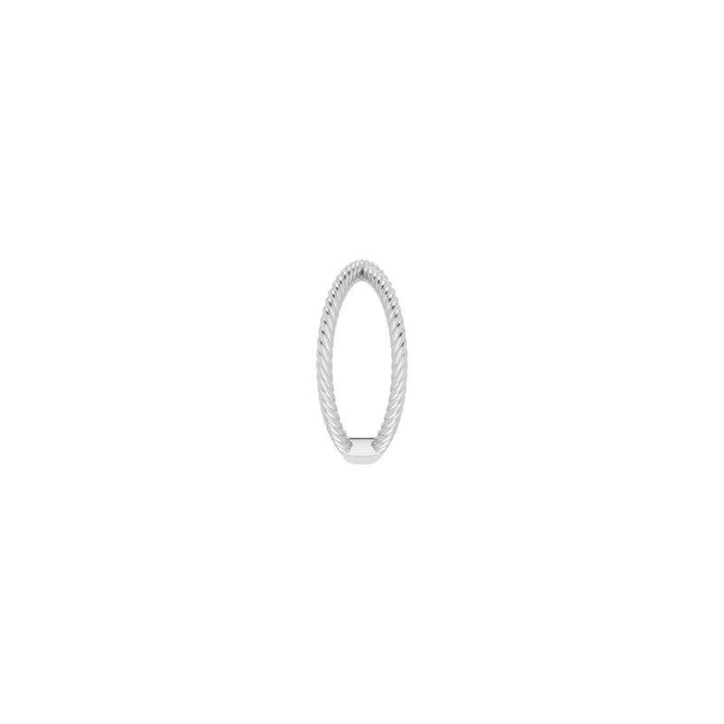 Criss-Cross Rope Ring white (14K) side - Popular Jewelry - New York