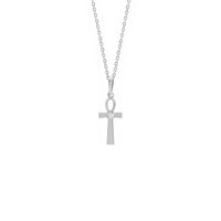 ಡೈಮಂಡ್ ಇನ್‌ಕ್ರಸ್ಟೆಡ್ ಅಂಕ್ ನೆಕ್ಲೆಸ್ ವೈಟ್ (14 ಕೆ) ಮುಂಭಾಗ - Popular Jewelry - ನ್ಯೂ ಯಾರ್ಕ್