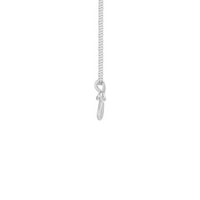 Diamond Incrusted Infinity Cross Necklace ពណ៌ស (14K) - Popular Jewelry - ញូវយ៉ក