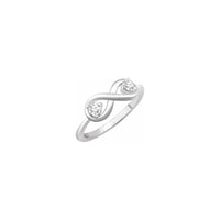 Double Diamond Infinity Ring (14K) utama - Popular Jewelry - New York