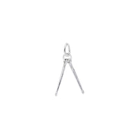 Drum Sticks Charm white (14K) main - Popular Jewelry - New York