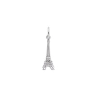 Torre Eiffel Contour Charm branco (14K) frontal - Popular Jewelry - New York