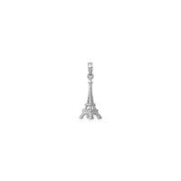 Eiffel Tower Pendant white (14K) front - Popular Jewelry - New York