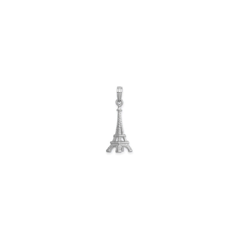 Eiffel Tower Pendant white (14K) reverse - Popular Jewelry - New York