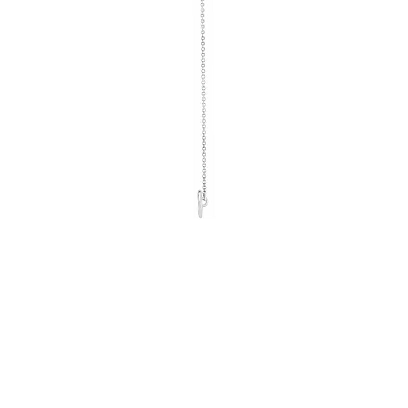 Feather Necklace white(14K) side - Popular Jewelry - New York