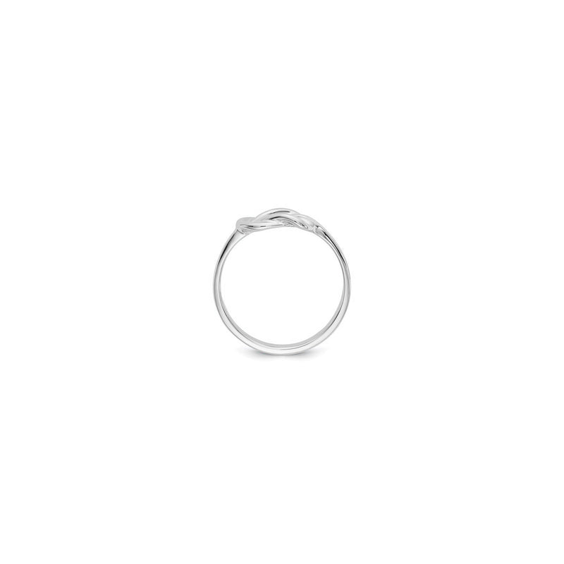 Freeform Love Knot Ring white (14K) setting - Popular Jewelry - New York