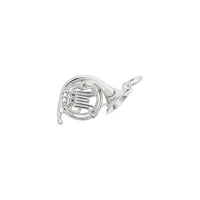 French Horn Charm white (14K) main - Popular Jewelry - New York
