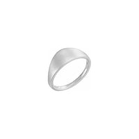 ʻO Geometric Signet Ring keʻokeʻo (14K) nui - Popular Jewelry - Nuioka