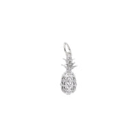 Hawaiian Pineapple Charm white (14K) principal - Popular Jewelry - New York