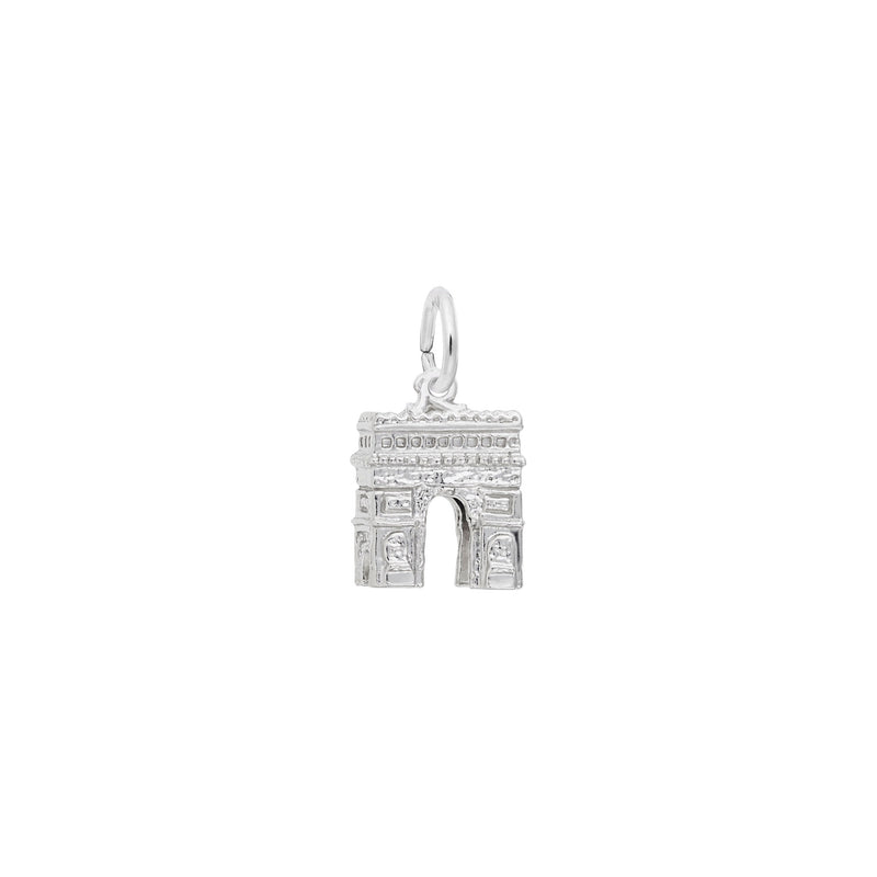L’Arc de Triomphe Charm white (14K) main - Popular Jewelry - New York