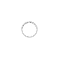 Prsten od lovorovog vijenca bijeli (14K) postavka - Popular Jewelry - Njujork