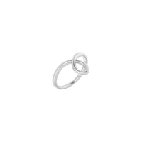 Složivi prsten s petljom bijeli (14K) glavni - Popular Jewelry - New York
