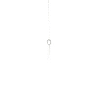 Collaret de medalló de mare encantadora amb nadó lateral blanc (14K) - Popular Jewelry - Nova York