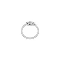 Configuració de l'anell del cor sagrat de l'espai negatiu en blanc (14 K) - Popular Jewelry - Nova York