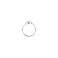 Opal dumaloq aylanma halqa oq (14K) sozlamalari - Popular Jewelry - Nyu York