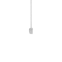 Puffy Heart Necklar White (14K) side - Popular Jewelry - Nova York