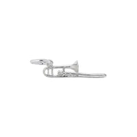 Trombone Charm white (14K) Main - Popular Jewelry - New York