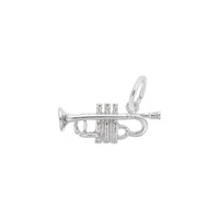 Charm de trompetă alb (14K) principal - Popular Jewelry - New York