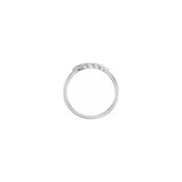 Wheat Stackable Ring white (14K) setting - Popular Jewelry - New York