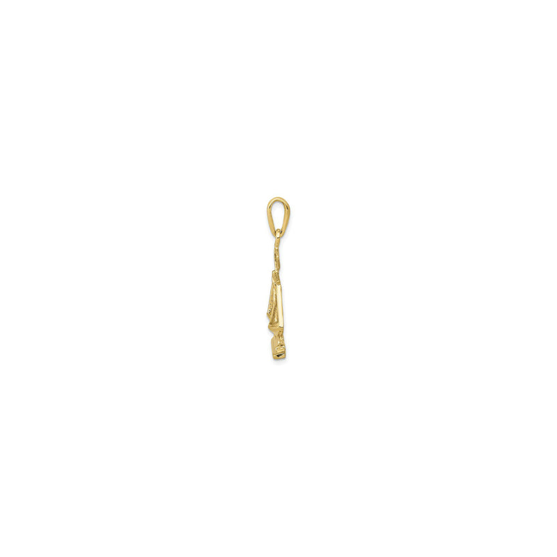 Scale of Justice Pendant (14K) side - Popular Jewelry - New York