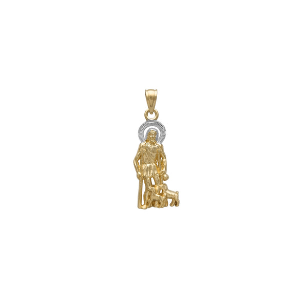Two-Tone Saint Lazarus Pendant (14K) Popular Jewelry New York