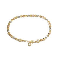 Zirconia Tricolor Fancy Bracelet (14K)