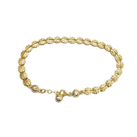 Zirconia Blossom Flower Fancy Bracelet (14K)