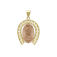 Horseshoe Virgin Mary Pendant (14K)