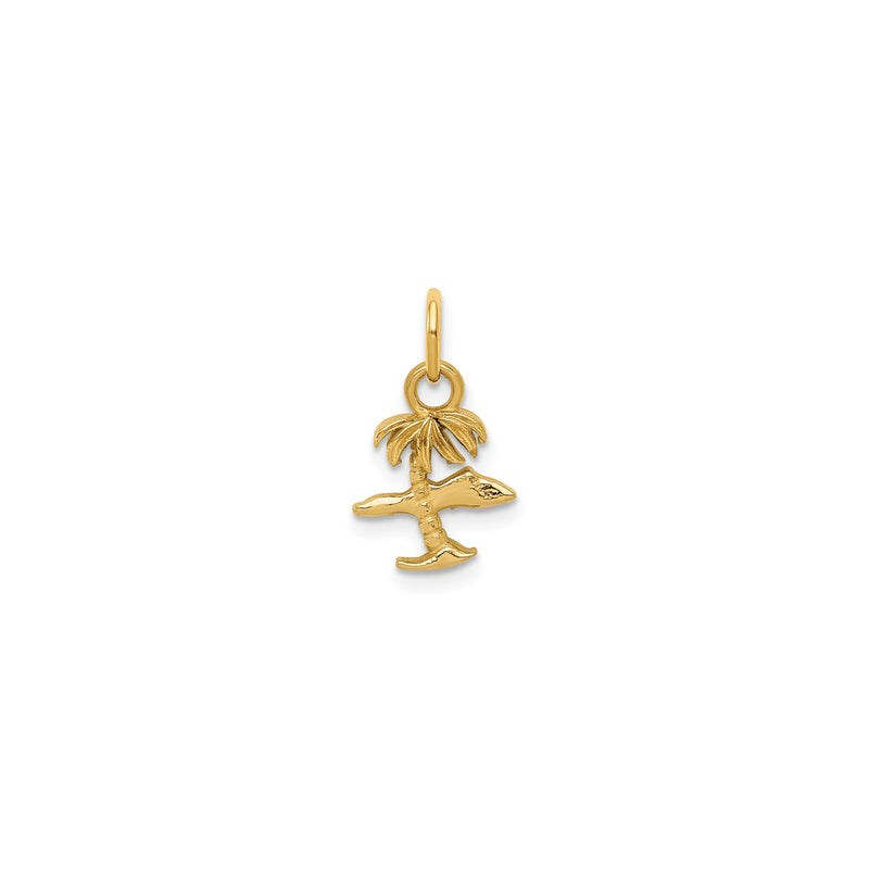 Island and Palm Tree Charm (14K)