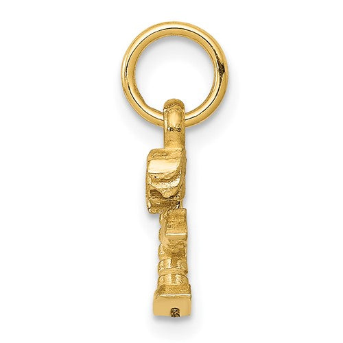 Island and Palm Tree Charm (14K)